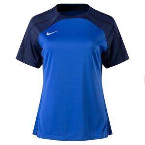 Nike Women's Strike III Soccer Jersey Dri-Fit Blue Short Sleeve Size L - NWT $50